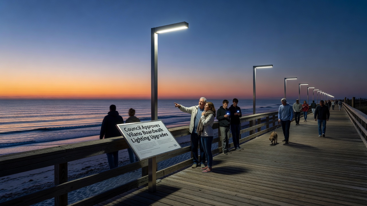 Council Approves Vilano Boardwalk Lighting Upgrades